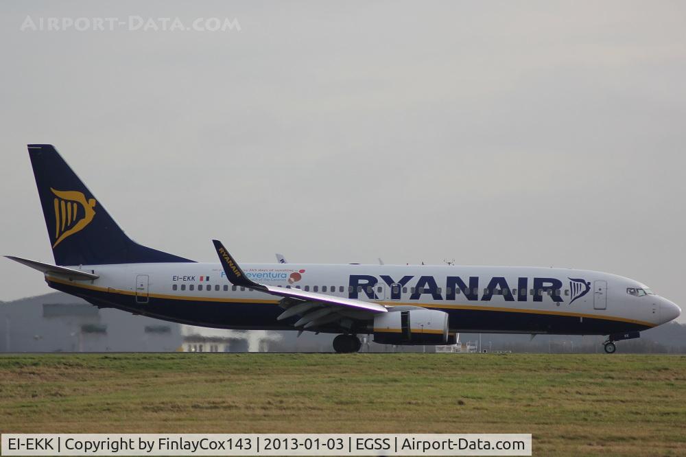 EI-EKK, 2010 Boeing 737-8AS C/N 38500, At STN