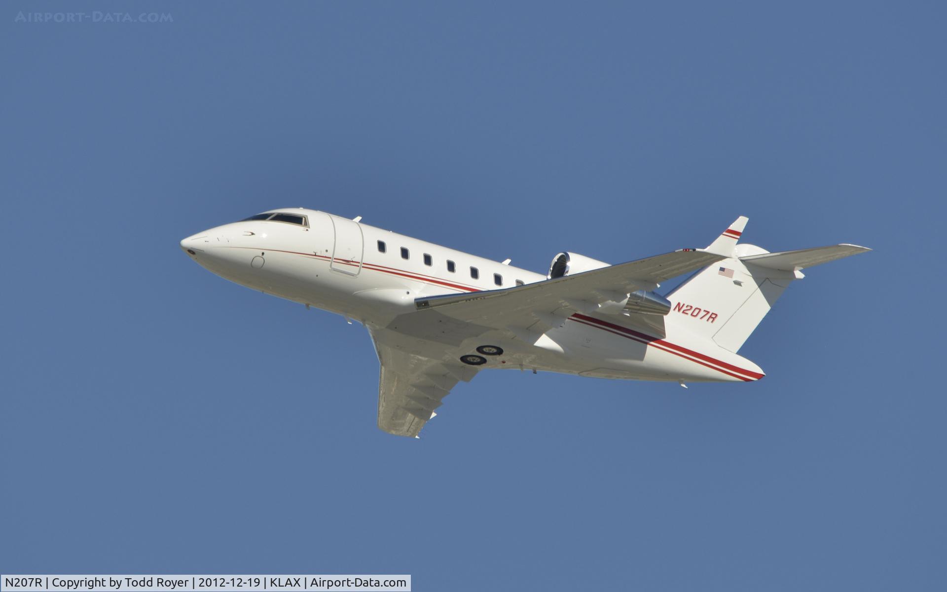 N207R, 1994 Raytheon Corporate Jets Inc Hawker 1000 C/N 259045, Departing LAX