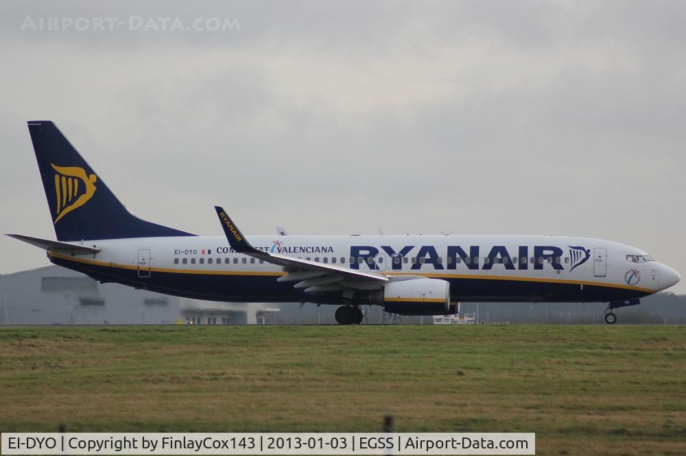 EI-DYO, 2008 Boeing 737-8AS C/N 33636, At STN