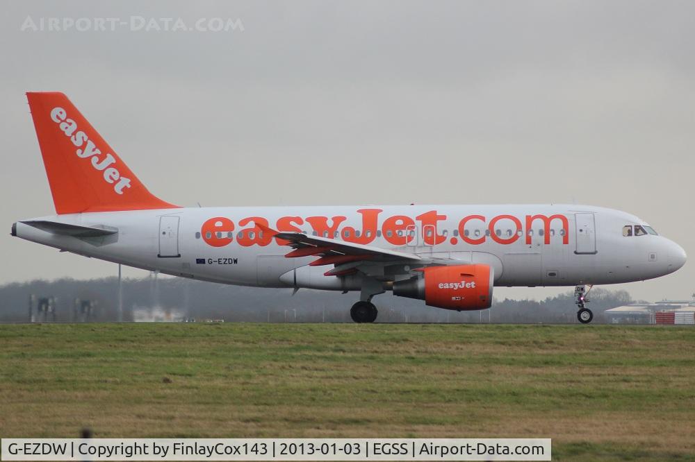 G-EZDW, 2008 Airbus A319-111 C/N 3746, At STN