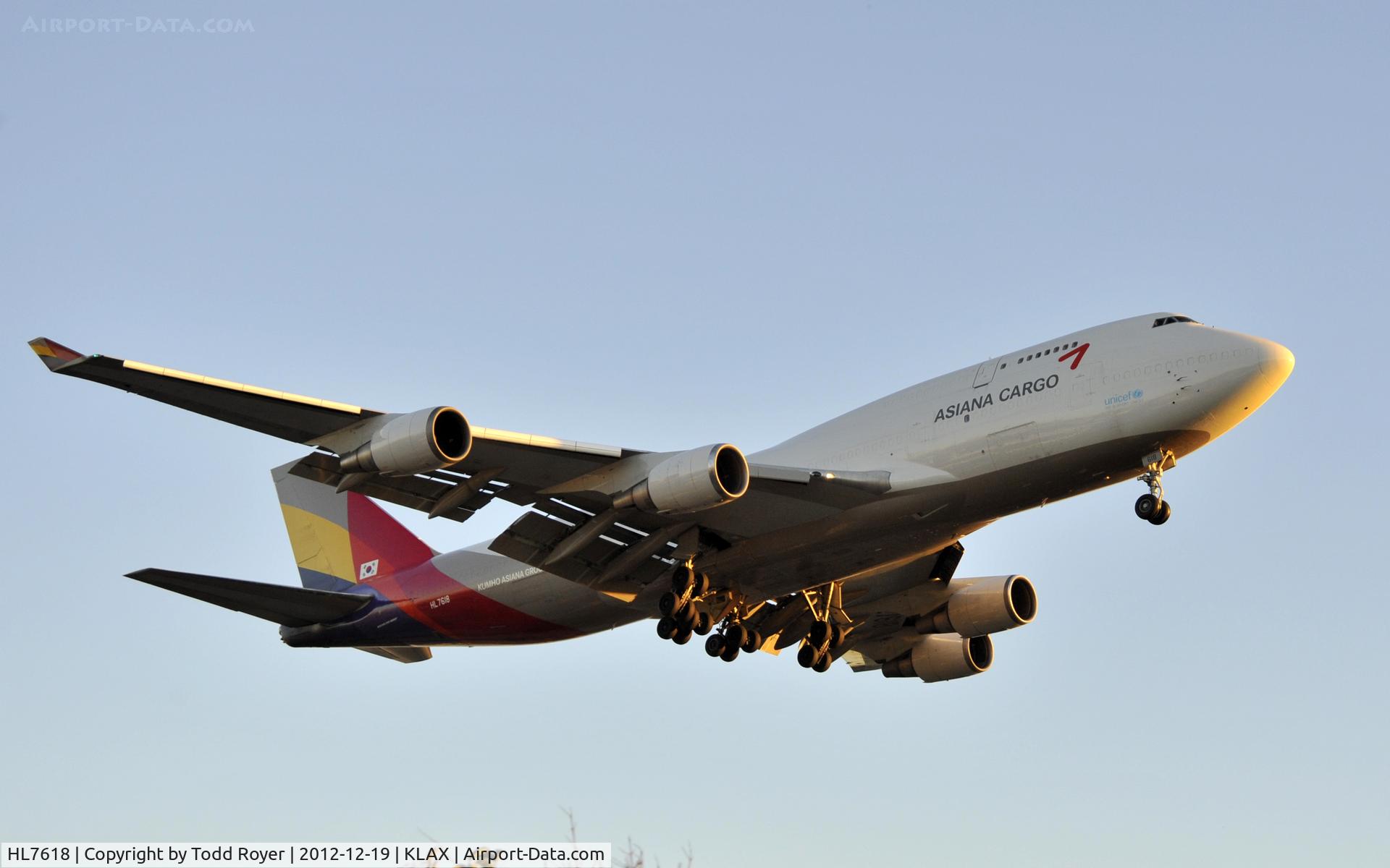 HL7618, 1992 Boeing 747-446 C/N 26343, Arriving at LAX on 24R