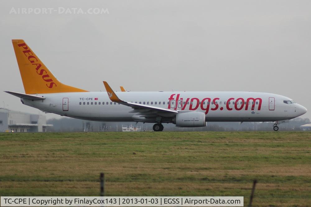 TC-CPE, 2012 Boeing 737-82R C/N 38178, At STN
