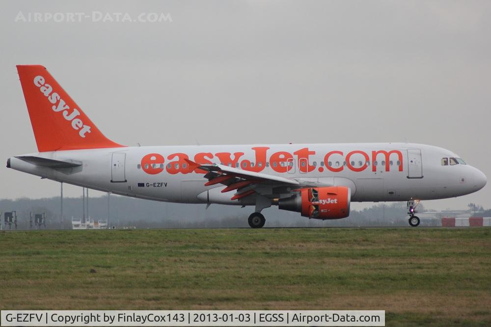 G-EZFV, 2010 Airbus A319-111 C/N 4327, At STN