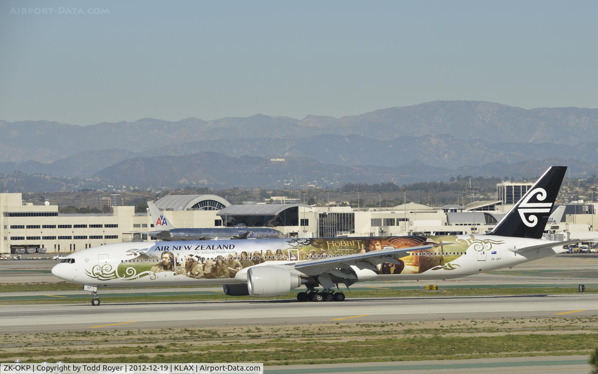 ZK-OKP, 2011 Boeing 777-306/ER C/N 39041, Arriving at LAX on 25L