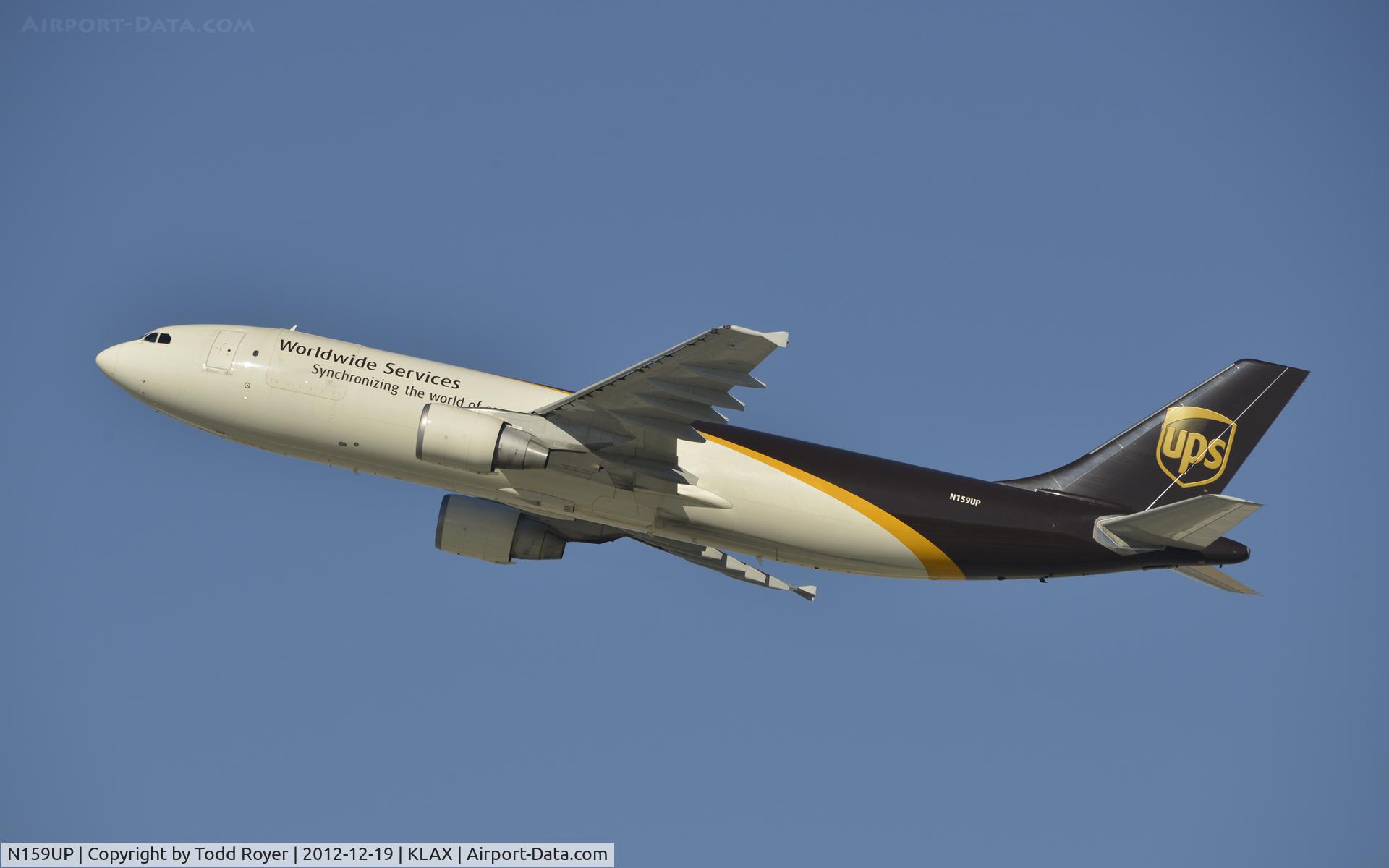 N159UP, 2004 Airbus A300F4-622R C/N 0848, Departing LAX