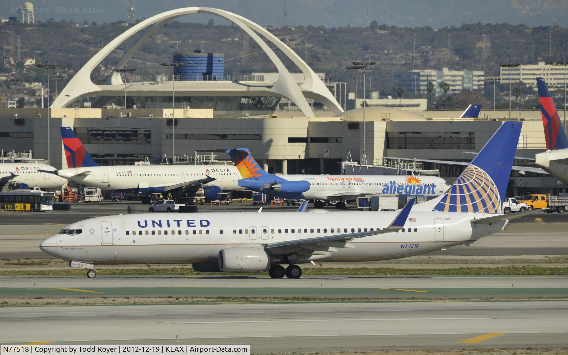 N77518, 2008 Boeing 737-824 C/N 31605, Arrived at LAX on 25L