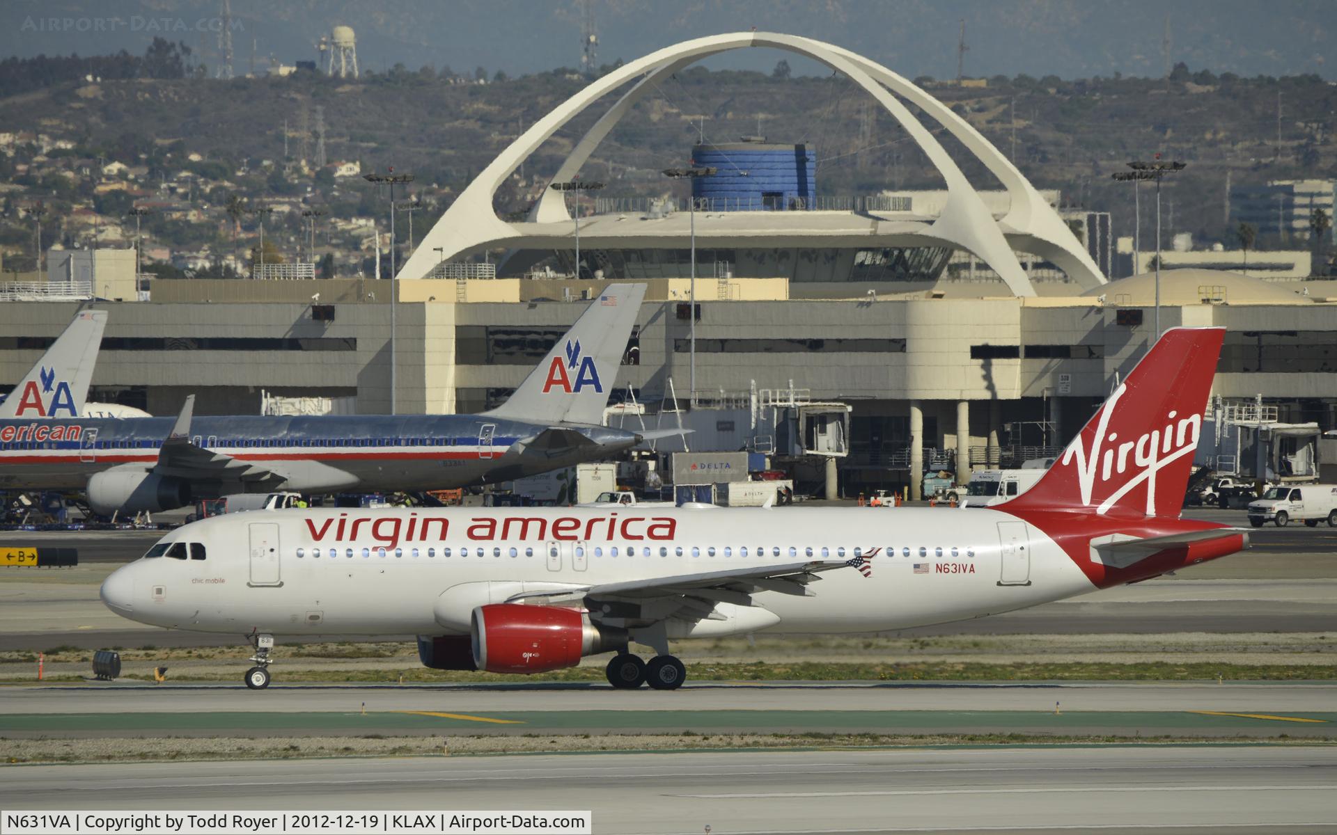 N631VA, 2007 Airbus A320-214 C/N 3135, Taxiing to gate