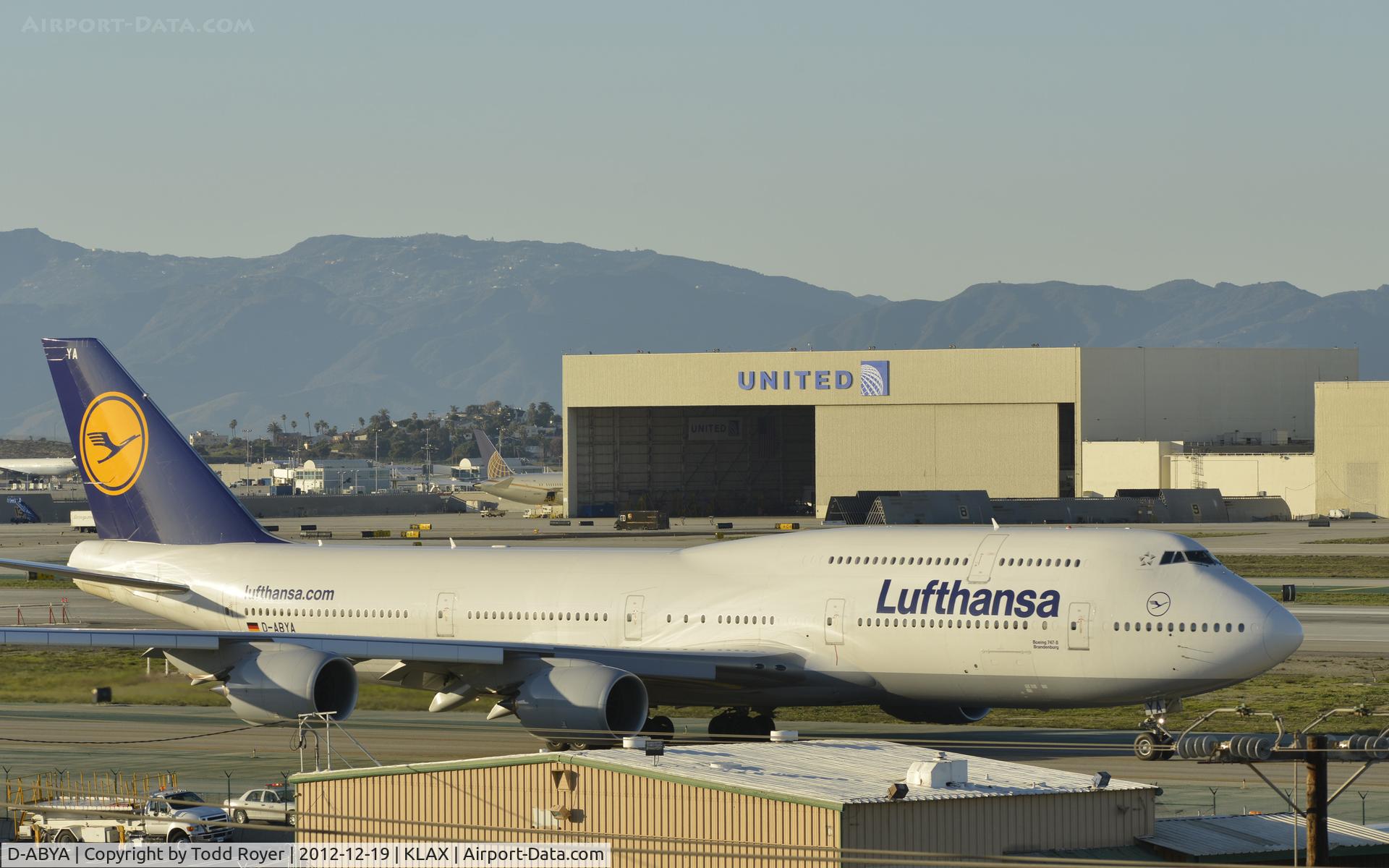 D-ABYA, 2012 Boeing 747-830 C/N 37827, Taxiing for departure