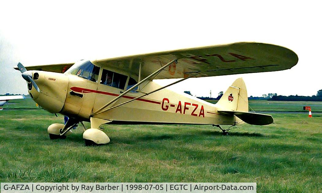G-AFZA, 1939 Piper J-4A Cub Coupe C/N 4-873, Piper J-4A Cub Coupe [4-873] Cranfield~G 05/07/1998