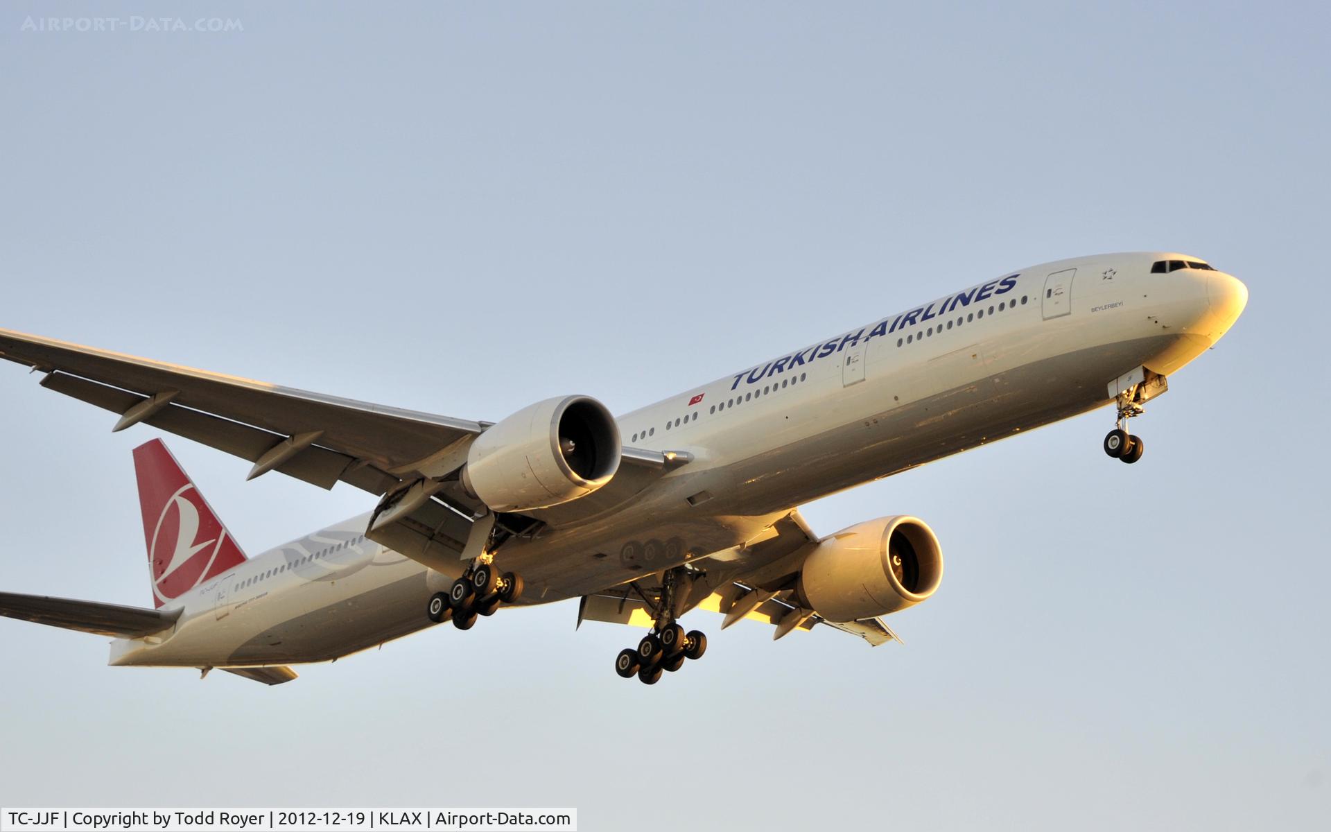 TC-JJF, 2010 Boeing 777-3F2/ER C/N 40708, Arriving at LAX on 24R