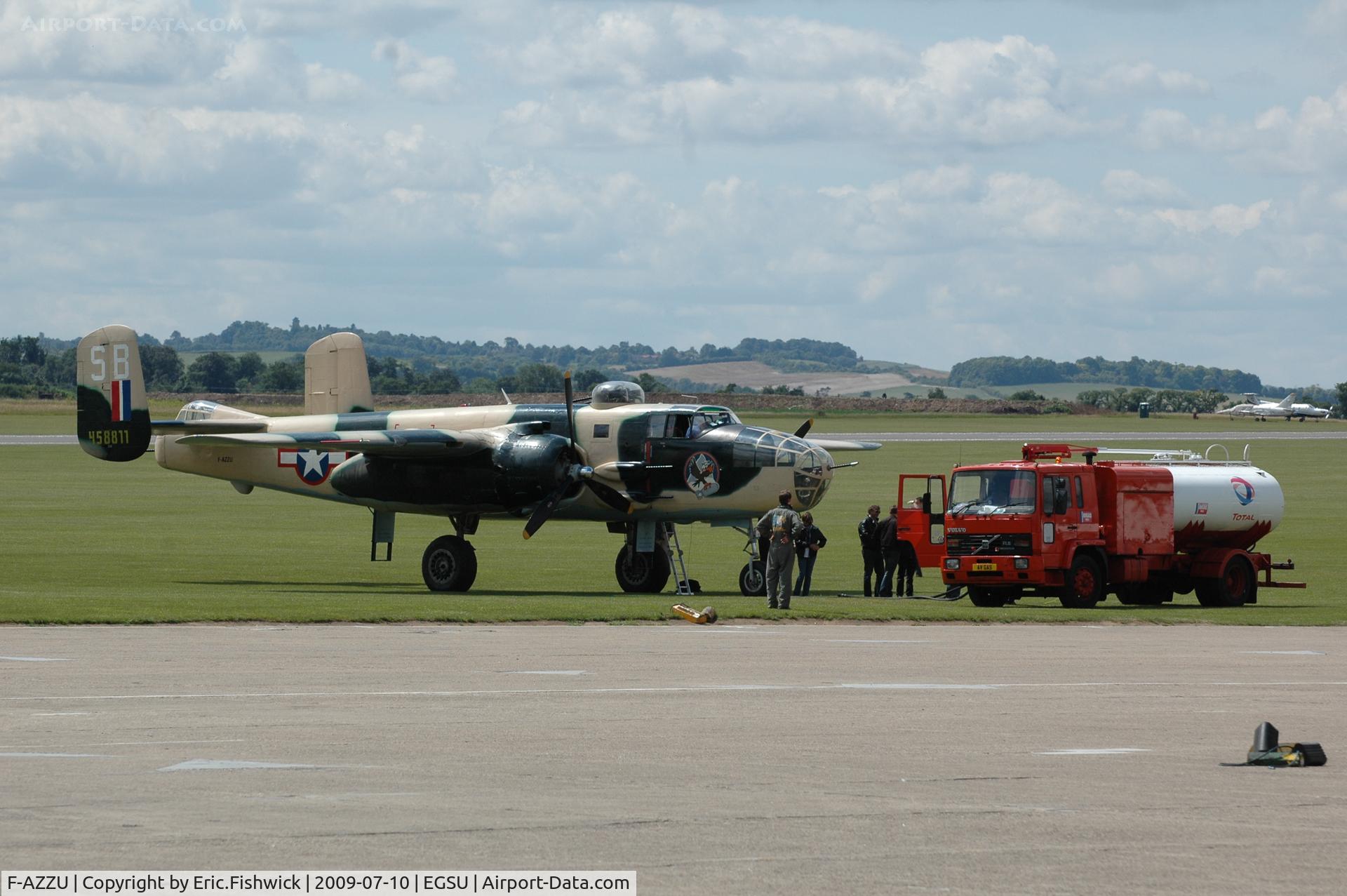 F-AZZU, 1945 North American B-25J Mitchell Mitchell C/N 108-47562, 4. B-25J-35 Mitchell at Duxford Flying Legends Air Show July 09