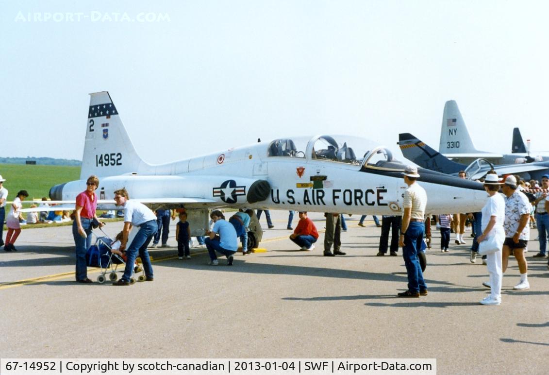 67-14952, 1967 Northrop T-38A Talon C/N T.6093, 1967 Northrop T-38A Talon, 67-14952, at the 1989 Stewart International Airport Air Show, Newburgh, NY