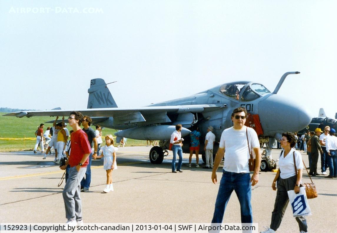 152923, Grumman A-6E Intruder C/N I-227, Grumman A-6E Intruder, 152923, of VMA (AW) 224 at the 1989 Stewart International Airport Air Show, Newburgh, NY