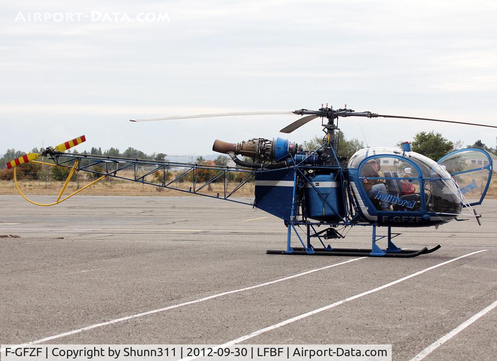 F-GFZF, Aérospatiale SA-318C Alouette Astazou C/N 2352, Used for first flight around the Base...