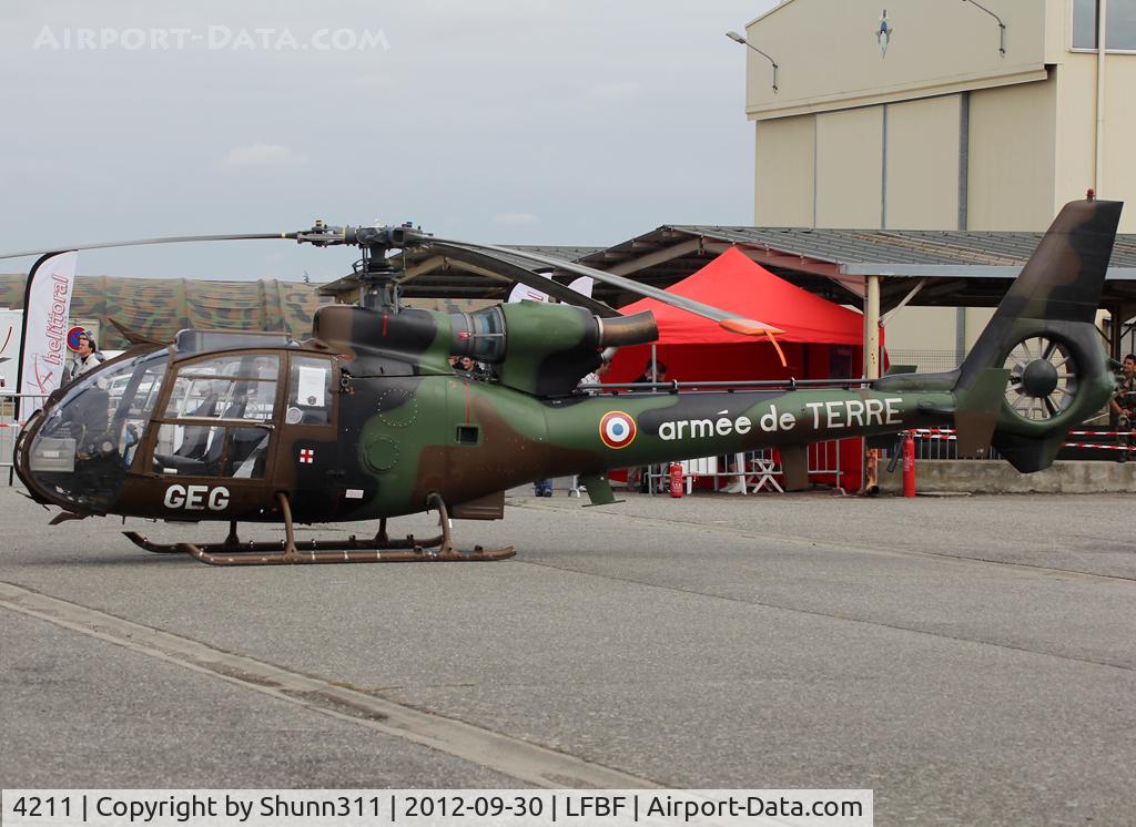 4211, Aérospatiale SA-342M Gazelle C/N 2211, Displayed during LFBF Open Day 2012...