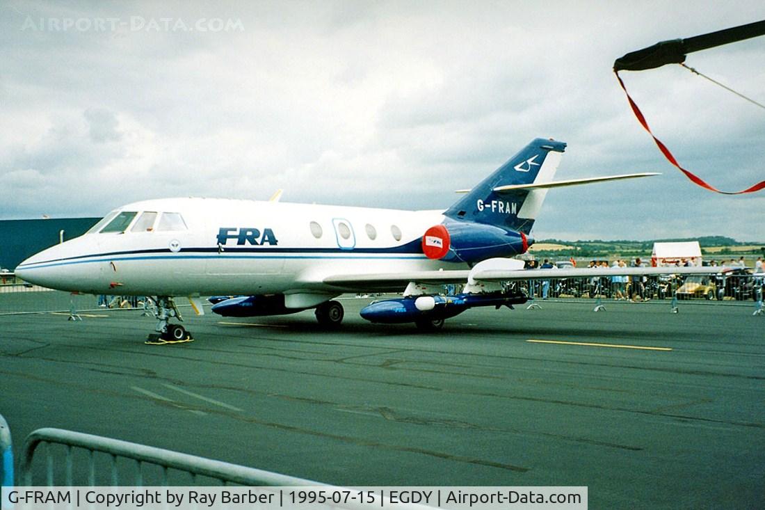 G-FRAM, 1970 Dassault Falcon (Mystere) 20DC C/N 224, Dassault Falcon 20DC [224] RNAS Yeovilton~G 15/07/1995