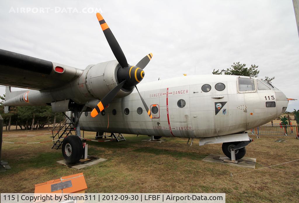 115, Nord N-2501D Noratlas C/N 115, Preserved at LFBF French Army Base... Seen during LFBF Open Day 2012...
