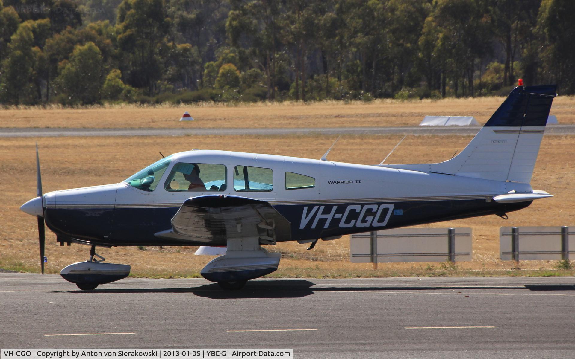 VH-CGO, 1977 Piper PA-28-161 Warrior II C/N 28-7816182, VH-CGO @ YBDG Taxing
