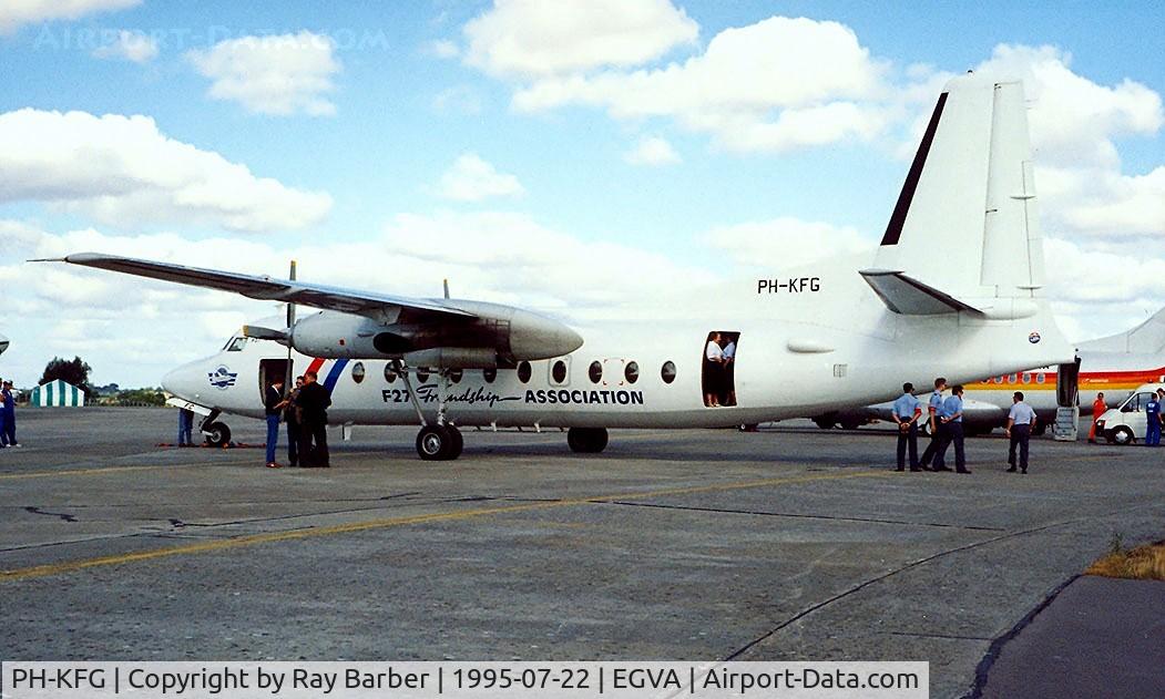 PH-KFG, 1964 Fokker F-27-200 Friendship C/N 10249, Fokker F-27-200 Friendship [10249] (Fokker F27 Friendship Association) RAF Fairford~G 22/07/1995