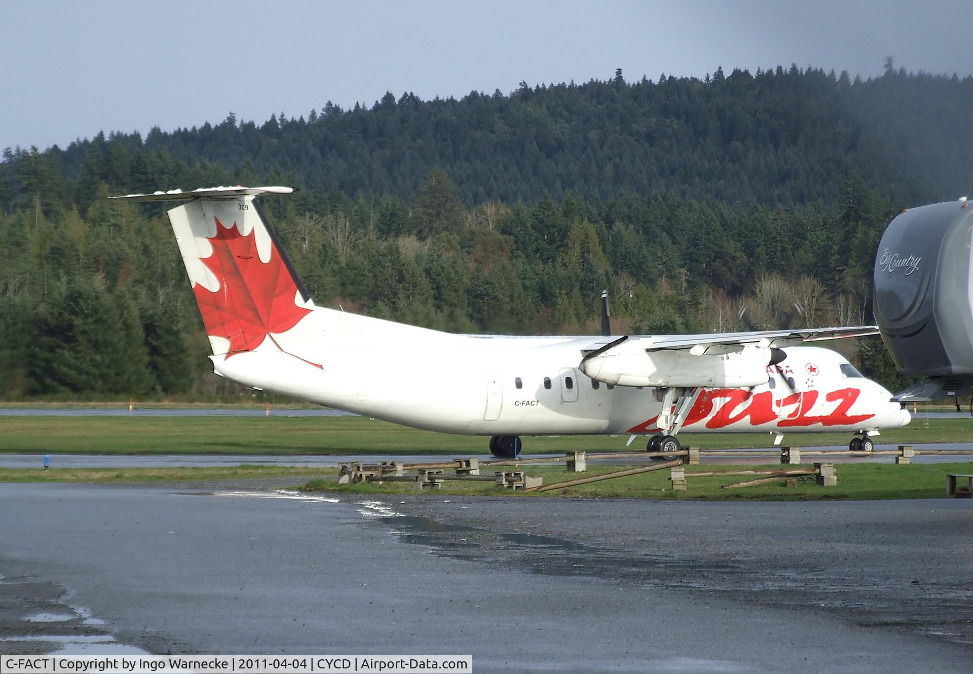 C-FACT, 1991 De Havilland Canada DHC-8-311 Dash 8 C/N 262, De Havilland Canada DHC-8-311 (Dash 8) of Buzz at Nanaimo Airport, Cassidy BC