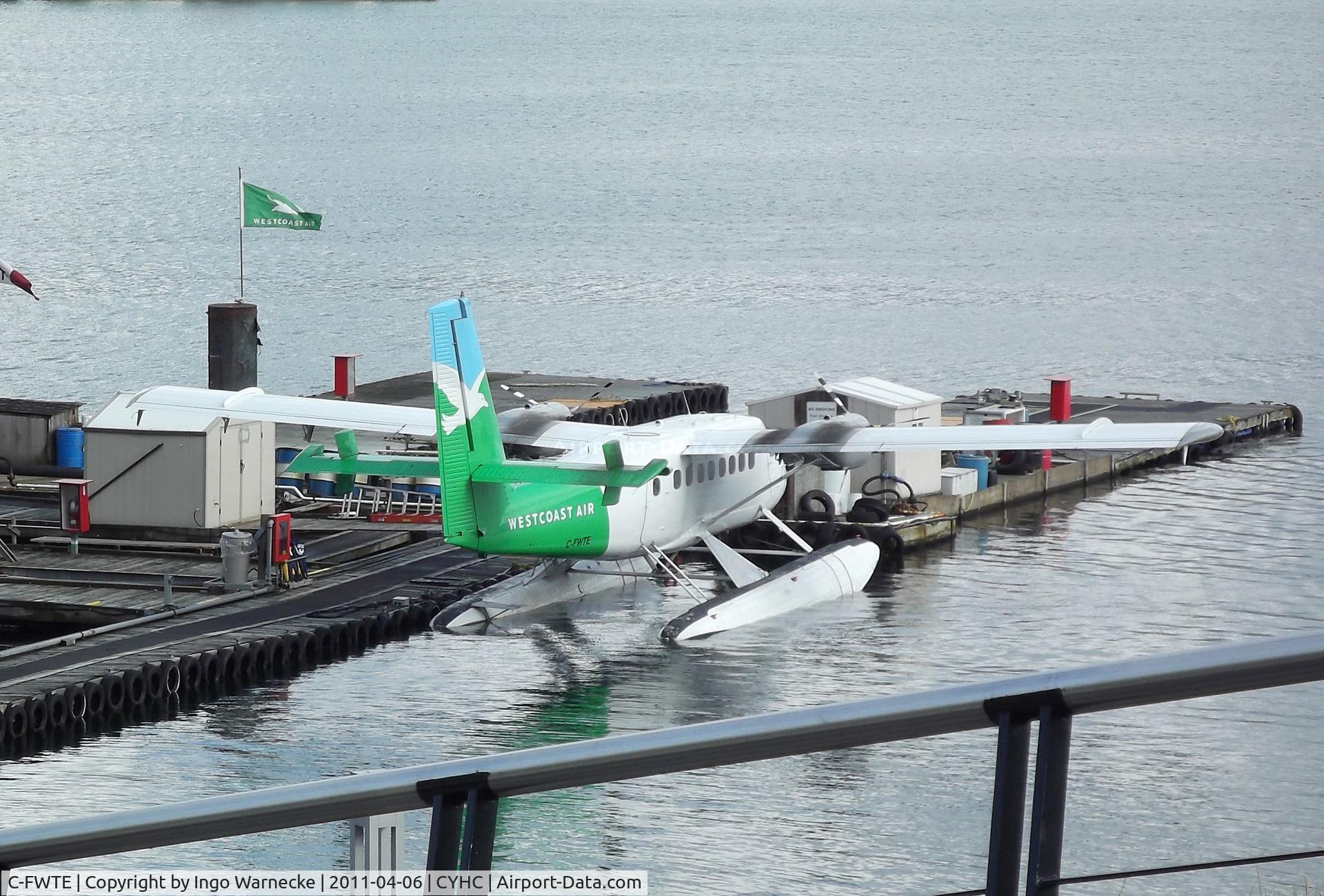 C-FWTE, 1968 De Havilland Canada DHC-6-100 Twin Otter C/N 96, De Havilland Canada DHC-6-100 Twin Otter on floats of Westcoast Air at Coal Harbour (Downtown) seaplane base, Vancouver BC