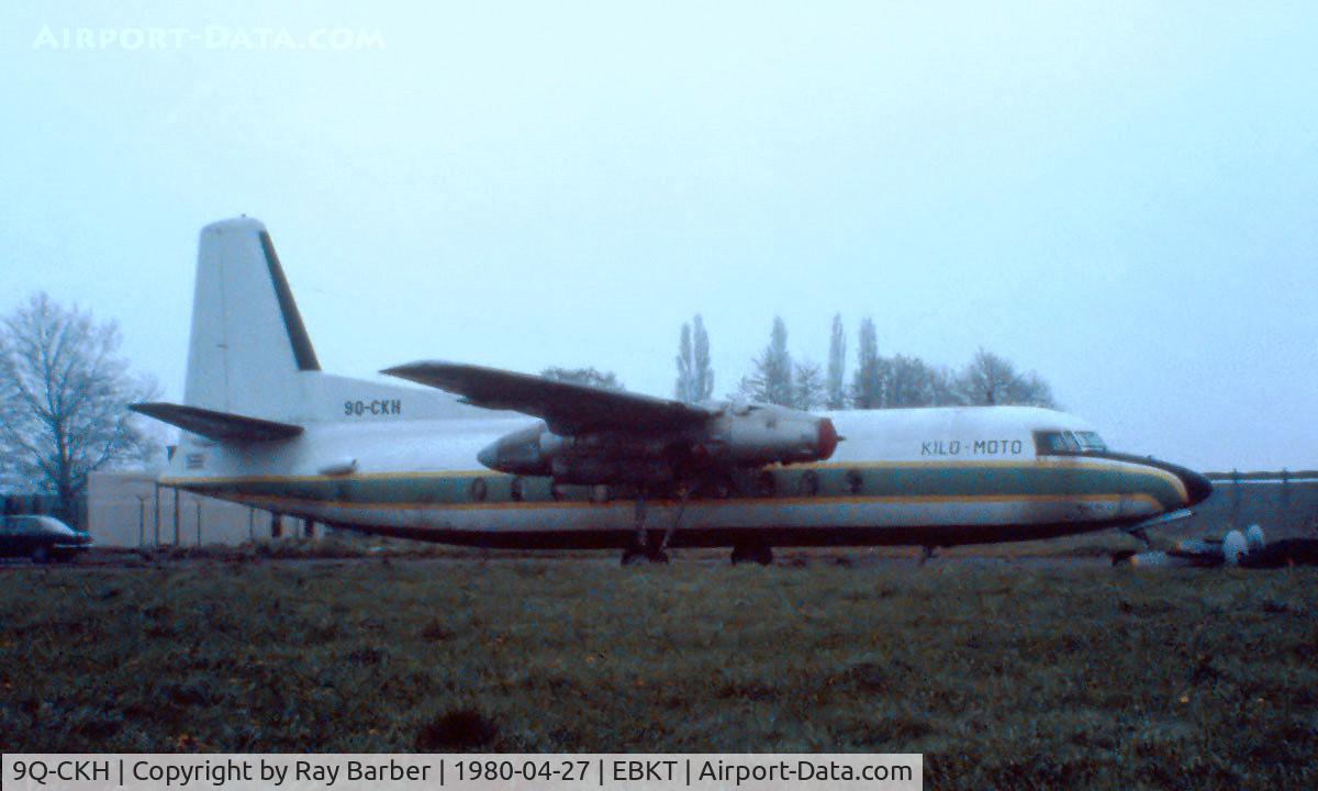 9Q-CKH, Fairchild F-27 C/N 87, Fairchild FH-27F [87] (Kilo Moto) Wevelgem~OO 27/04/1980. Image taken from a slide.