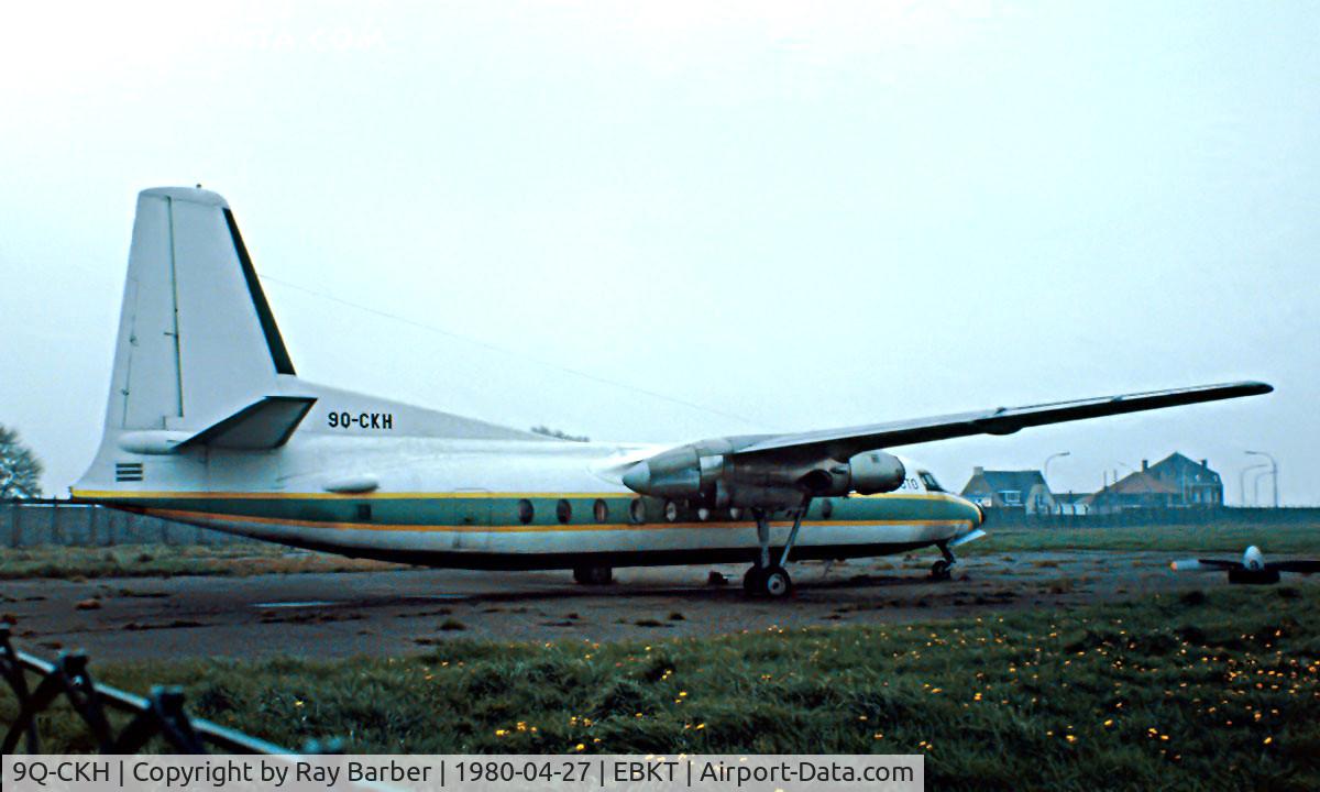 9Q-CKH, Fairchild F-27 C/N 87, Fairchild FH-27F [87] (Kilo Moto) Wevelgem~OO 27/04/1980. Image taken from a slide.
