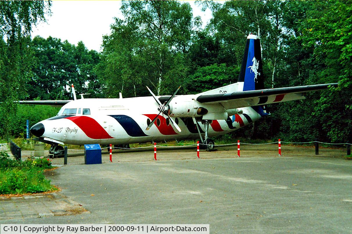 C-10, 1960 Fokker F-27-300M Troopship C/N 10160, Fokker F-27-300M Troopship [10160] (Militaire Luchtvaart Museum) Kamp Van Zeist Soesterberg~PH 11/08/2000