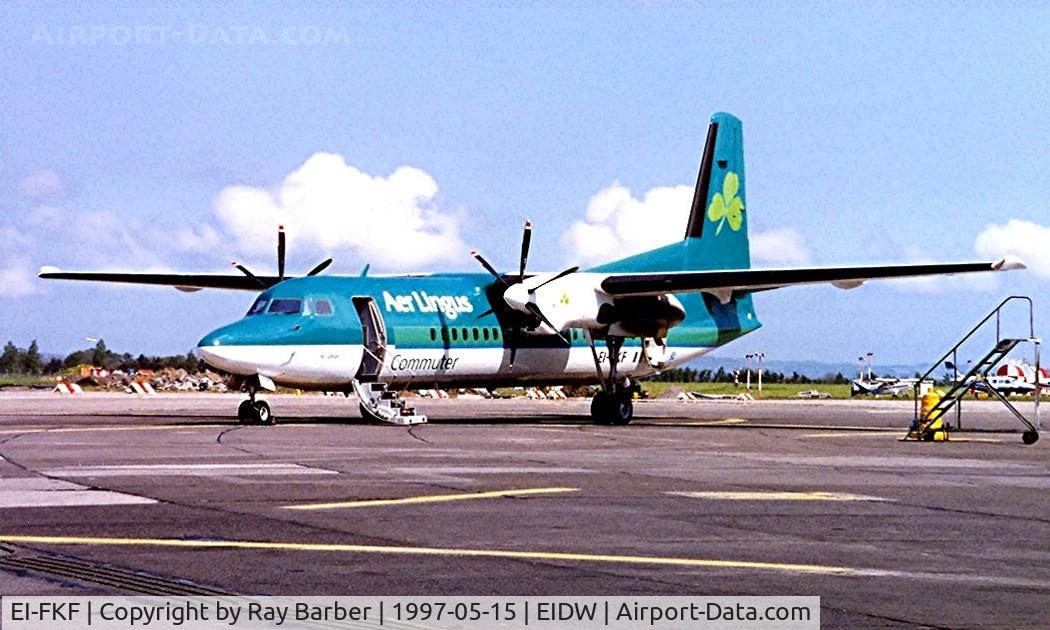 EI-FKF, 1991 Fokker 50 C/N 20209, Fokker F-50 [20209] (Aer Lingus Commuter) Dublin~EI 15/05/1997