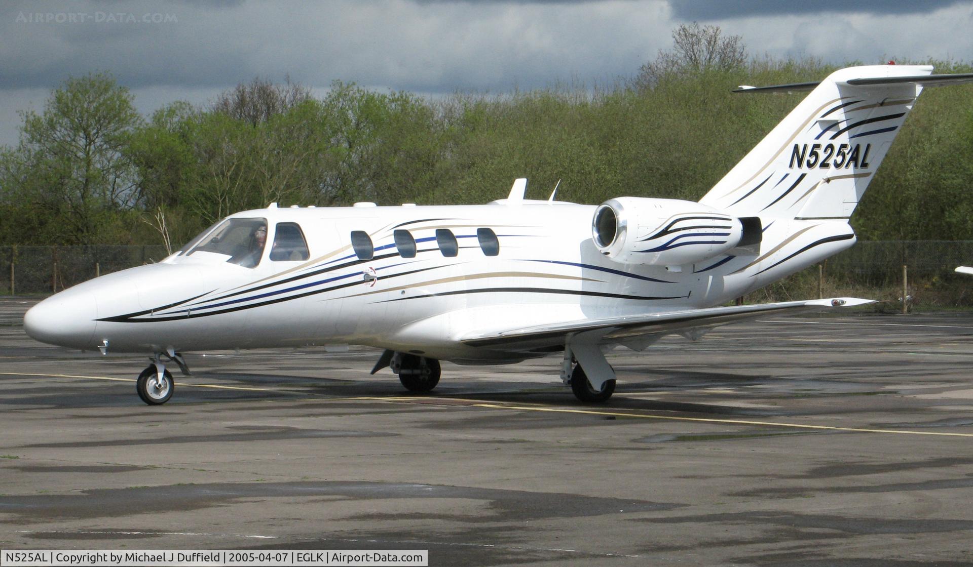 N525AL, 1993 Cessna 525 CitationJet C/N 525-0011, Citation Jet N525AL seen visiting Blackbushe on 7th April 2005