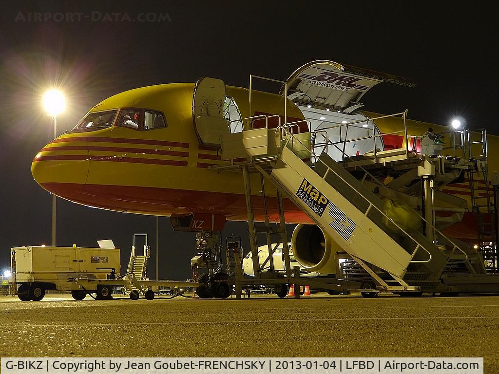 G-BIKZ, 1986 Boeing 757-236/SF C/N 23532, fret DHL