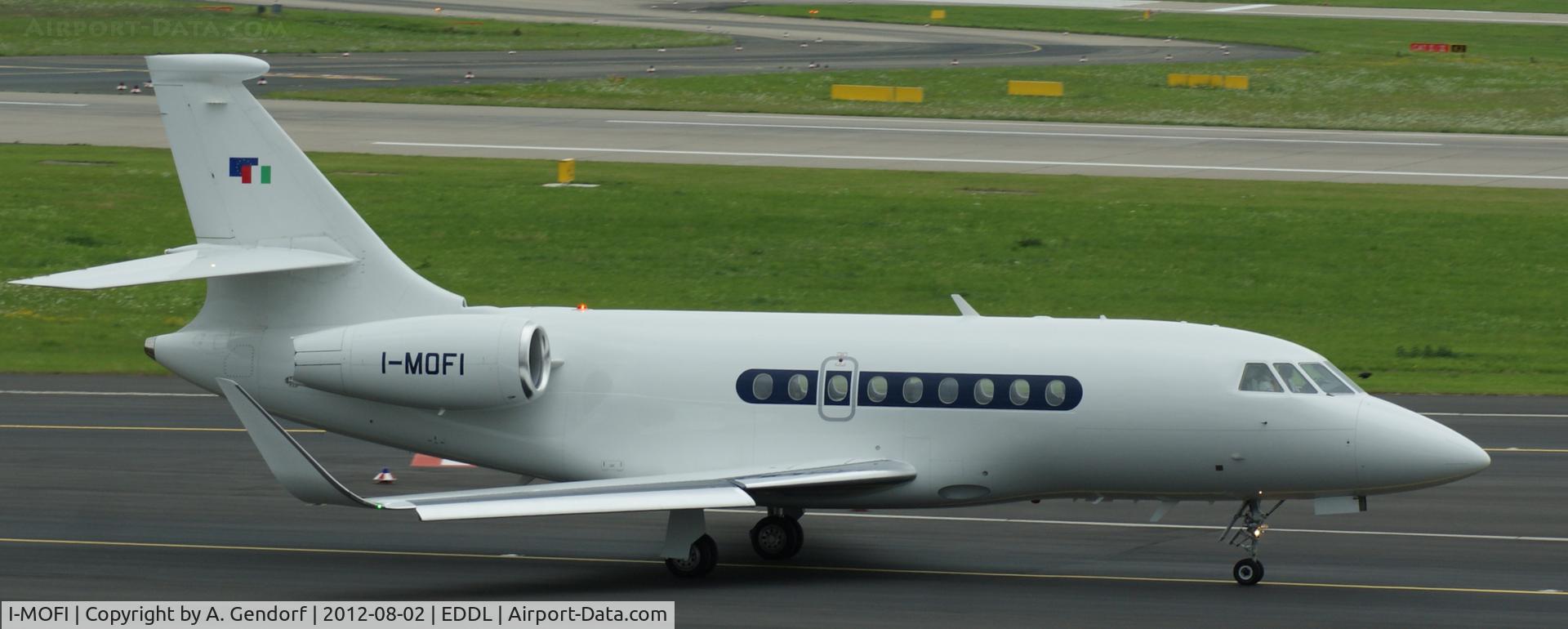 I-MOFI, 2010 Dassault 2000LX C/N 213, Untitled (Sirio), is seen here on the taxiway at Düsseldorf Int´l (EDDL)