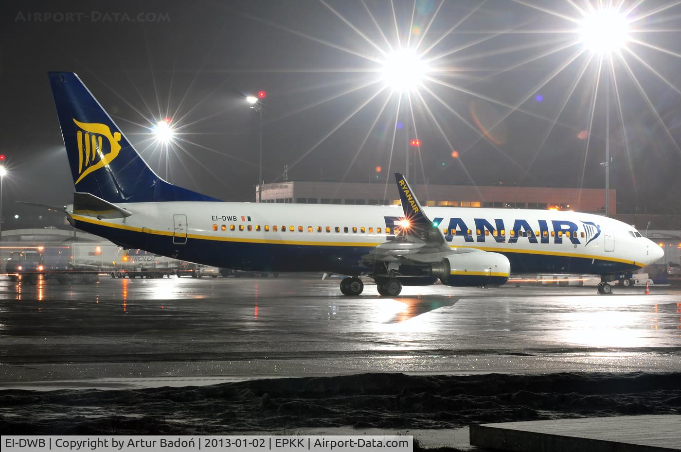 EI-DWB, 2007 Boeing 737-8AS C/N 36075, Ryanair