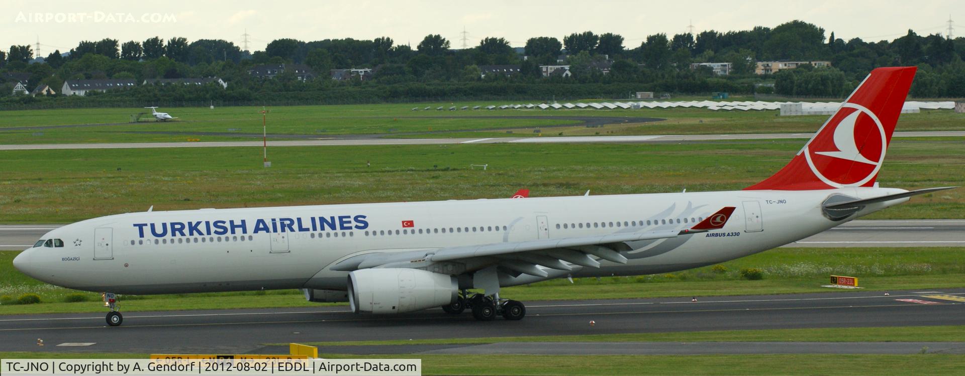 TC-JNO, 2011 Airbus A330-343X C/N 1298, Turkish Airlines, seen here on the taxiway after landing at Düsseldorf Int´l (EDDL)