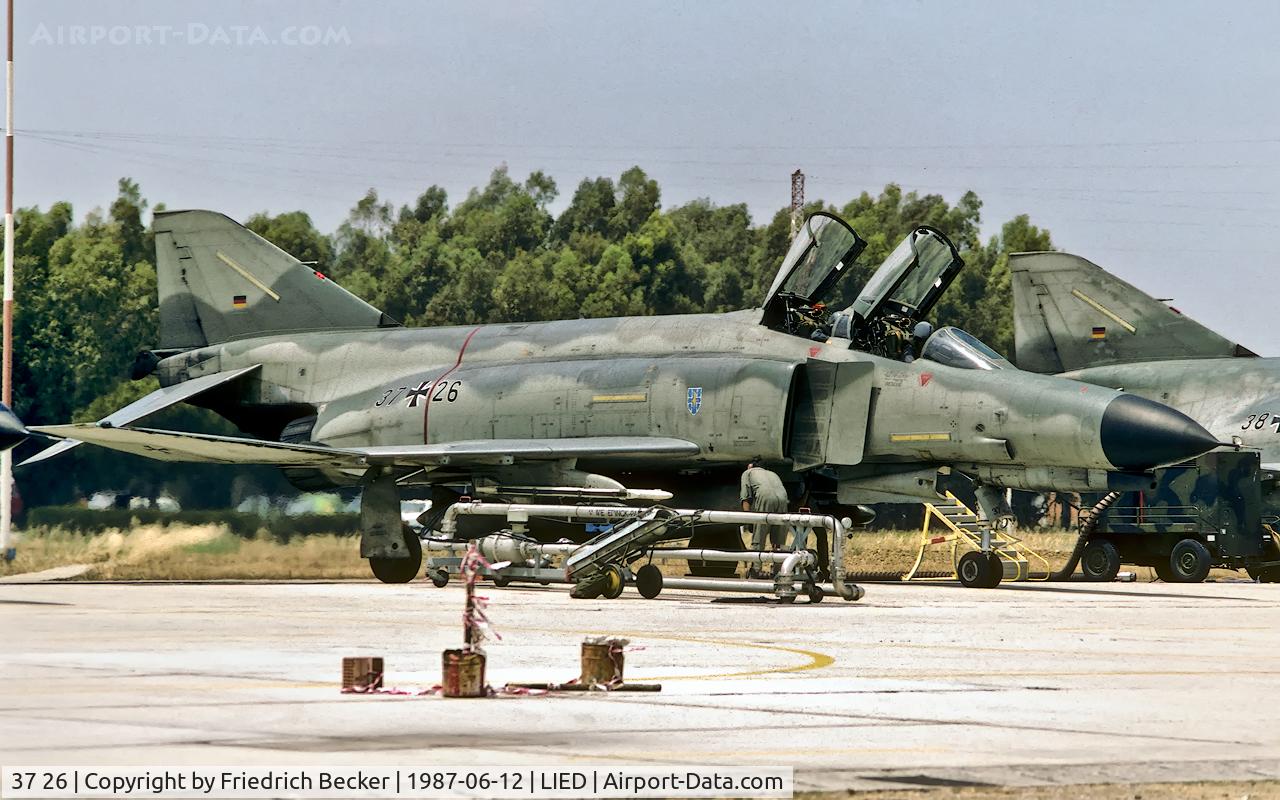 37 26, 1972 McDonnell Douglas F-4F Phantom II C/N 4413, Phantom launch at Decimomannu