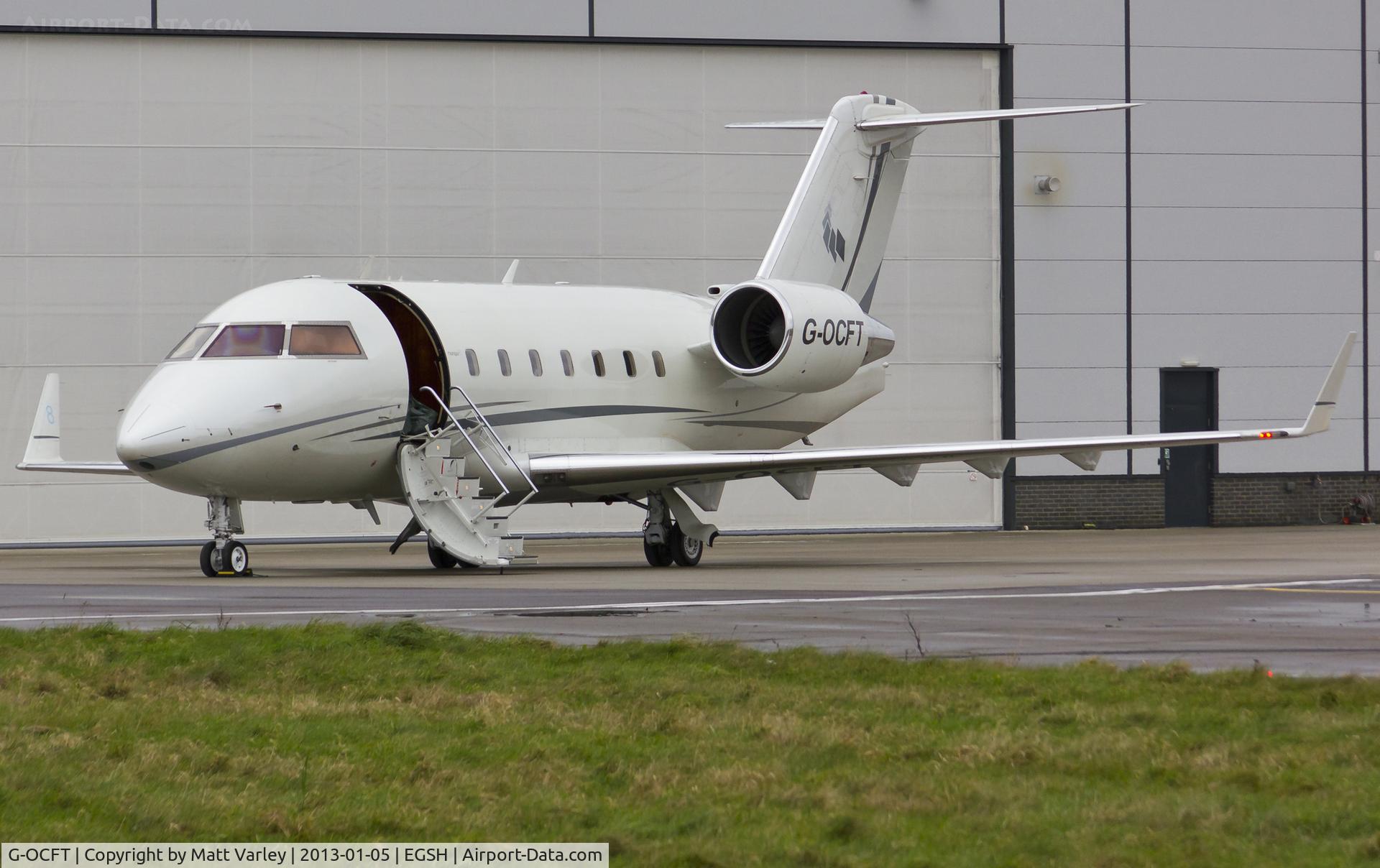 G-OCFT, 1990 Canadair Challenger 601-3A (CL-600-2B16) C/N 5067, Sat on stand at SaxonAir.