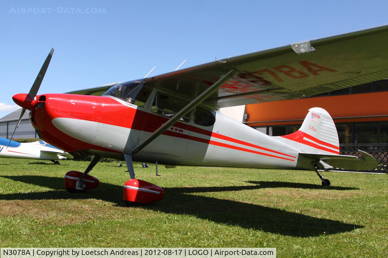 N3078A, 1953 Cessna 170B C/N 25722, Cessna 170