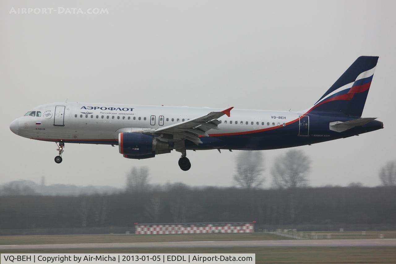 VQ-BEH, 2009 Airbus A320-214 C/N 4133, Aeroflot, Airbus A320-214, CN: 4133, Name: I. Pavlov
