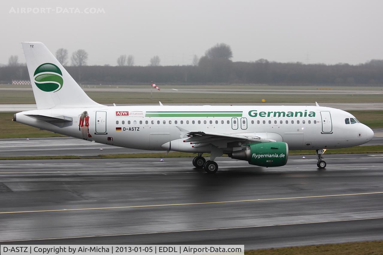 D-ASTZ, 2007 Airbus A319-112 C/N 3019, Germania, Airbus A319-112, CN: 3019