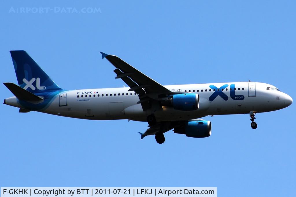 F-GKHK, 1992 Airbus A320-212 C/N 343, Approaching for a landing on runway 20