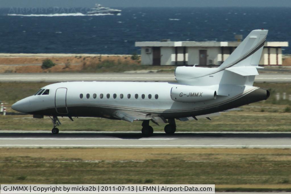 G-JMMX, 2007 Dassault Falcon 900EX C/N 184, Landing