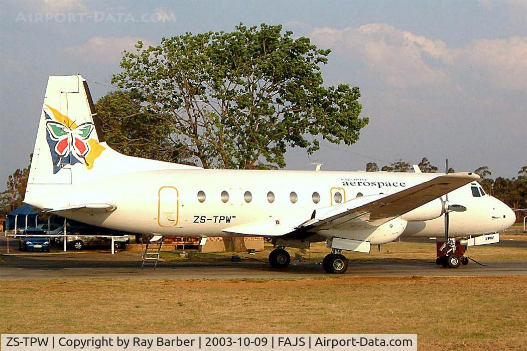 ZS-TPW, 1981 British Aerospace 748 Srs.2B/378 C/N 1784, Avro 748 Srs.2B/378 [1784] ( Executive Aerospace) Johannesburg Int~ZS 09/10/2003