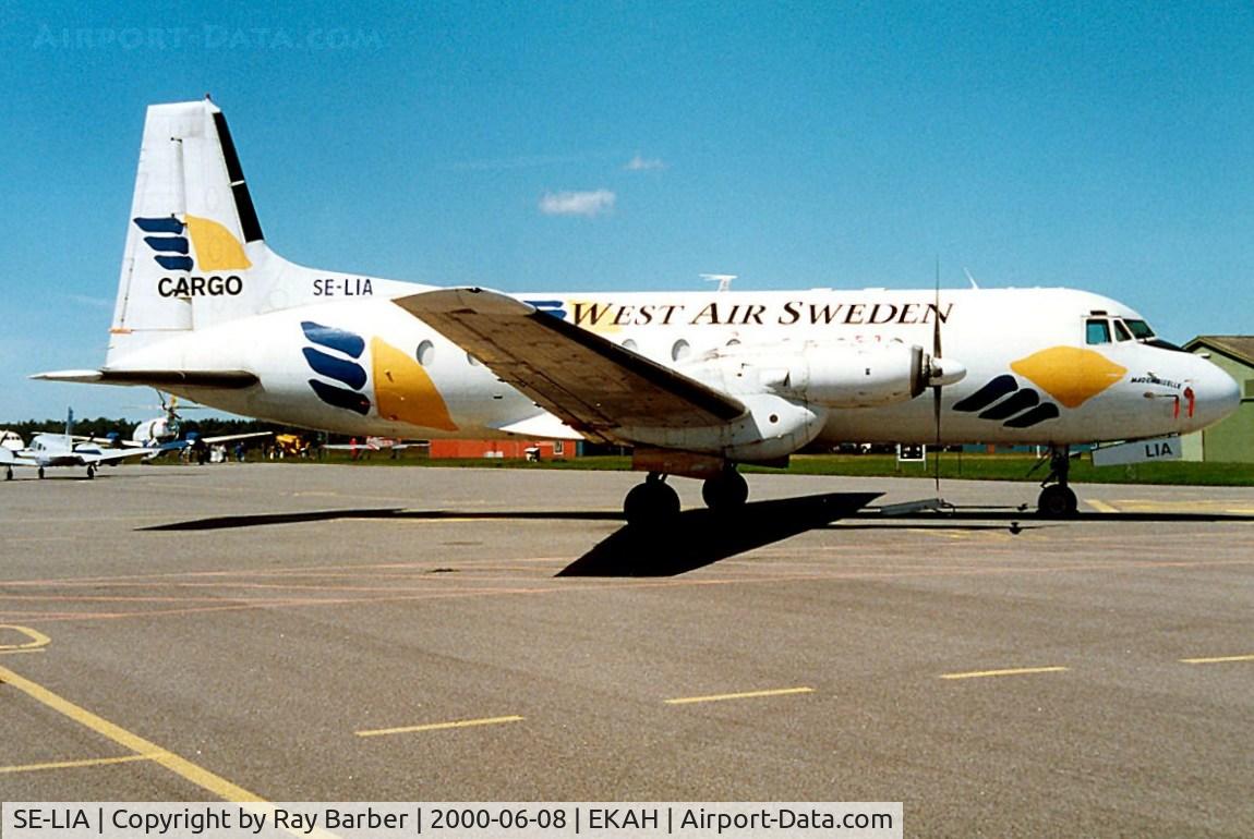 SE-LIA, 1973 Hawker Siddeley 748 Srs.2A/264 C/N 1717, Avro 748 Srs.2A/264 [1717] (West Air Sweden) Aarhus~OY 08/06/2000