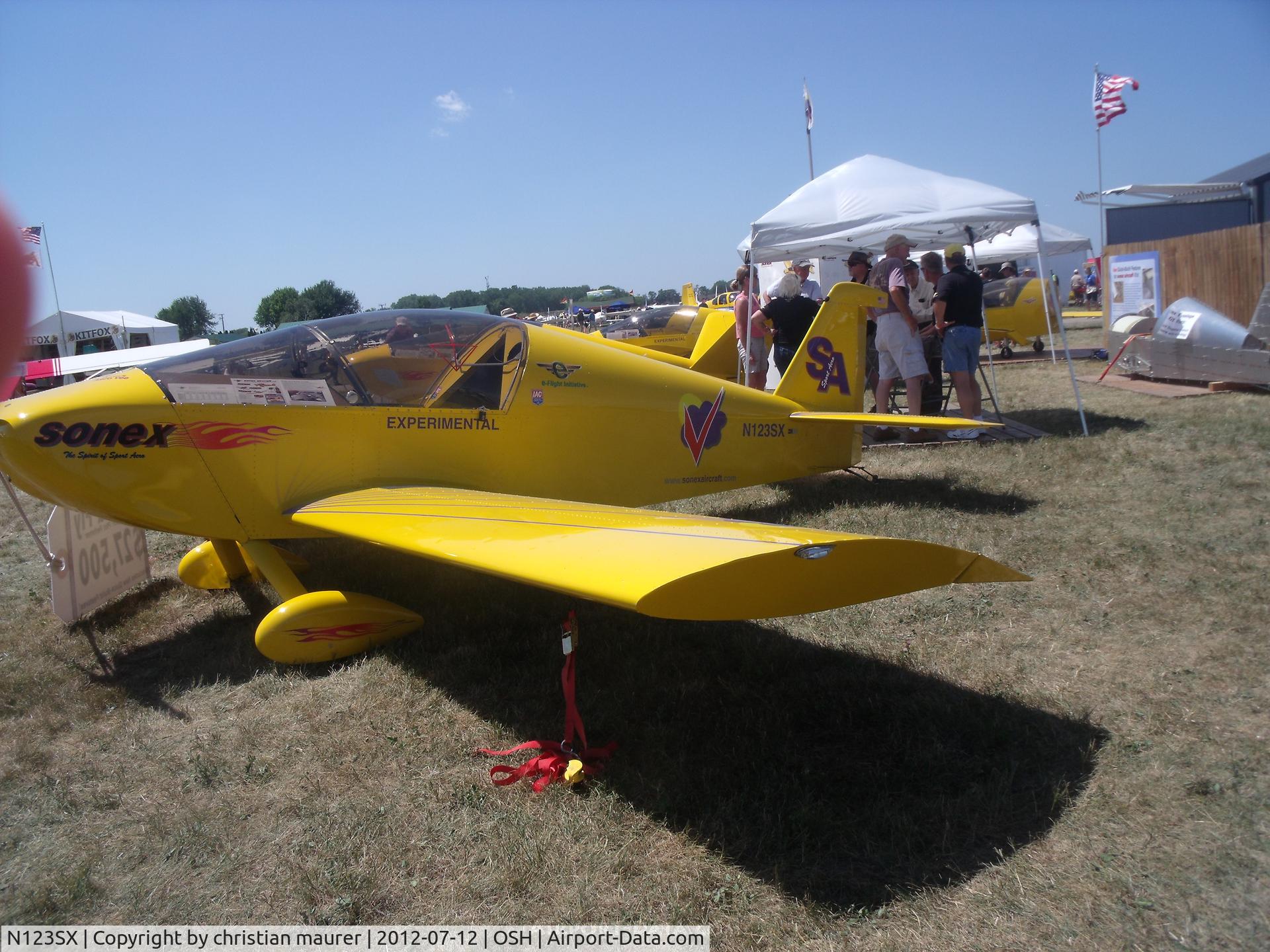 N123SX, Sonex Sonex SA C/N 0008, sonex