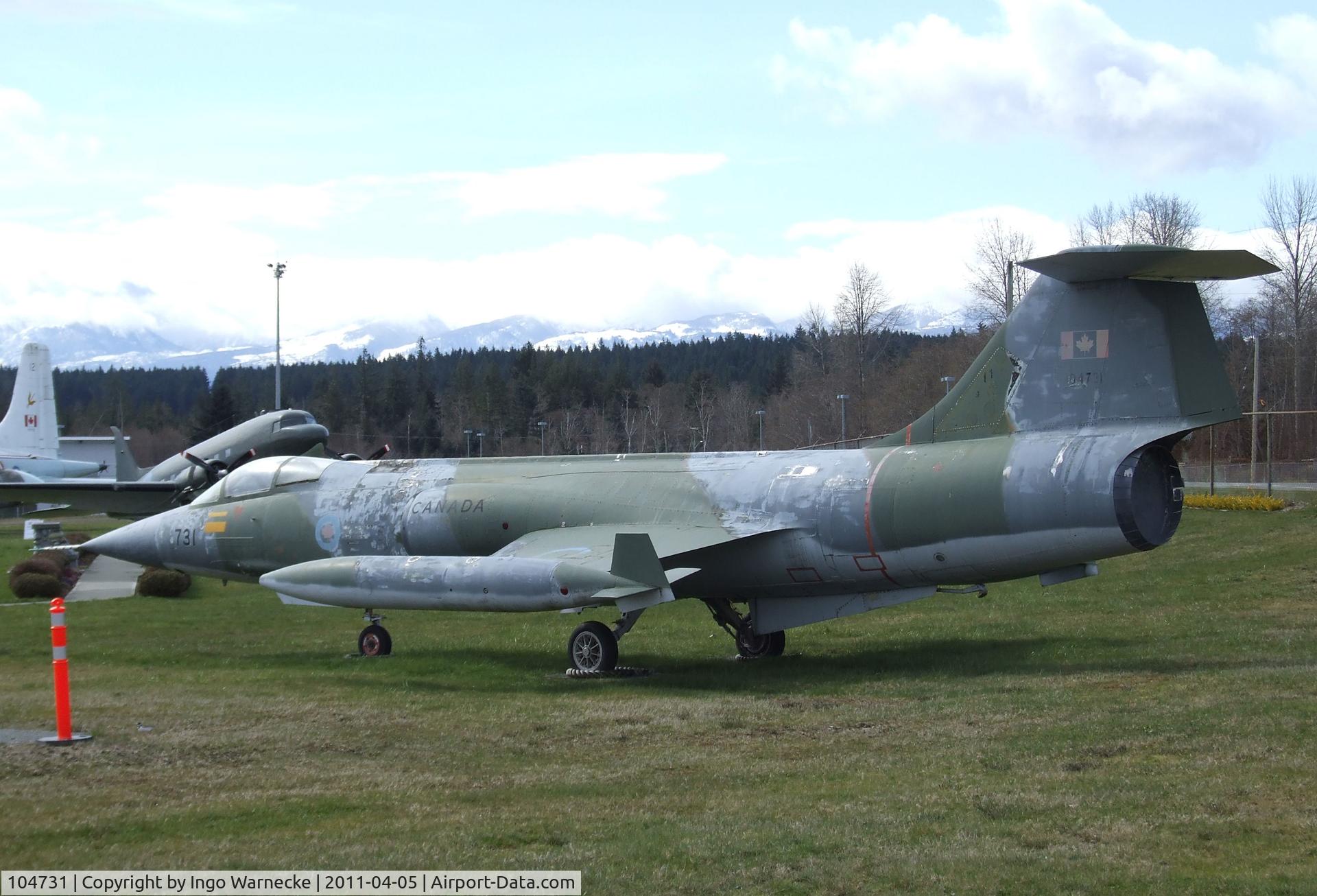 104731, Canadair CF-104 Starfighter C/N 683A-1031, Lockheed (Canadair) CF-104 (F-104G) Starfighter at Comox Air Force Museum, CFB Comox