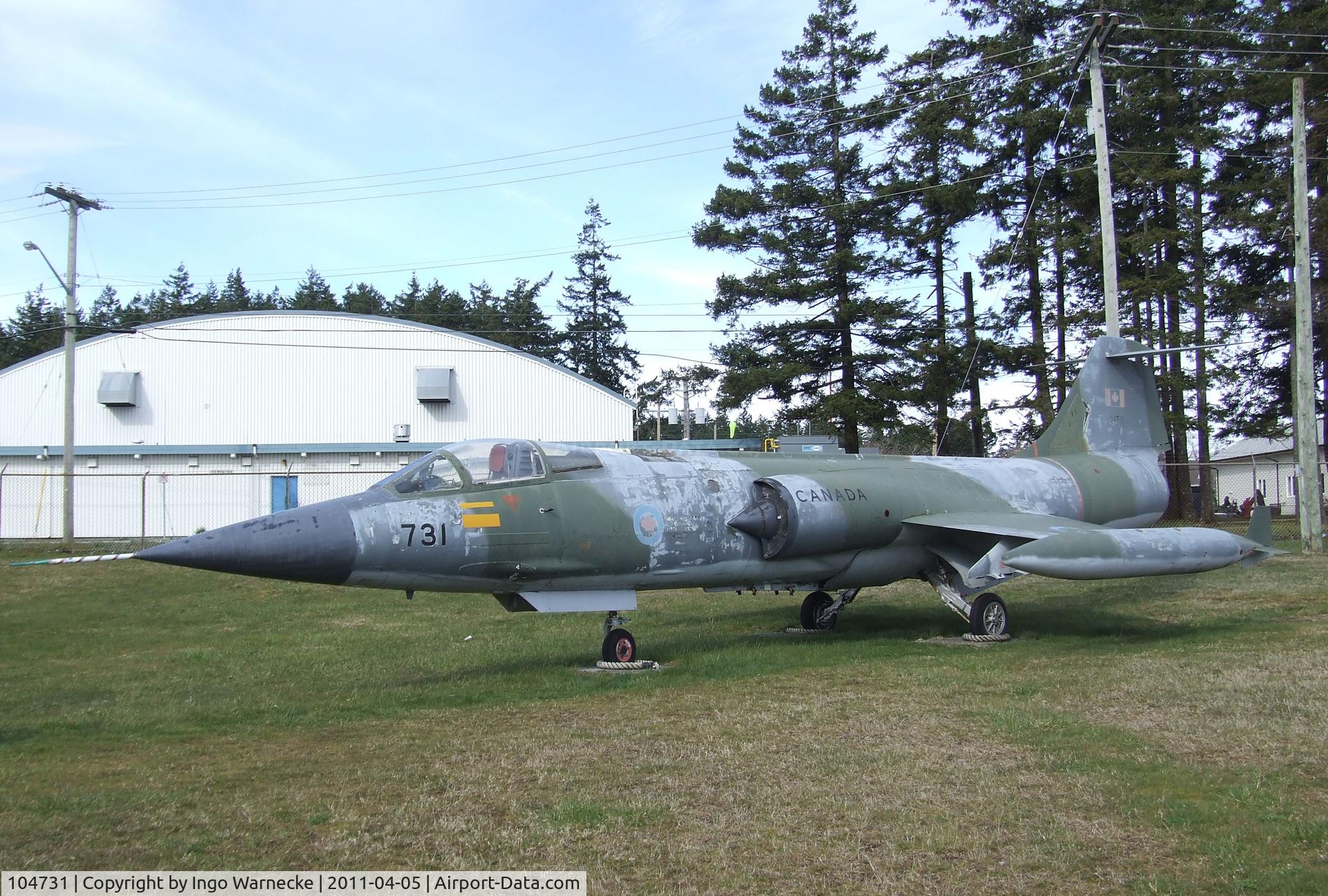 104731, Canadair CF-104 Starfighter C/N 683A-1031, Lockheed (Canadair) CF-104 (F-104G) Starfighter at Comox Air Force Museum, CFB Comox