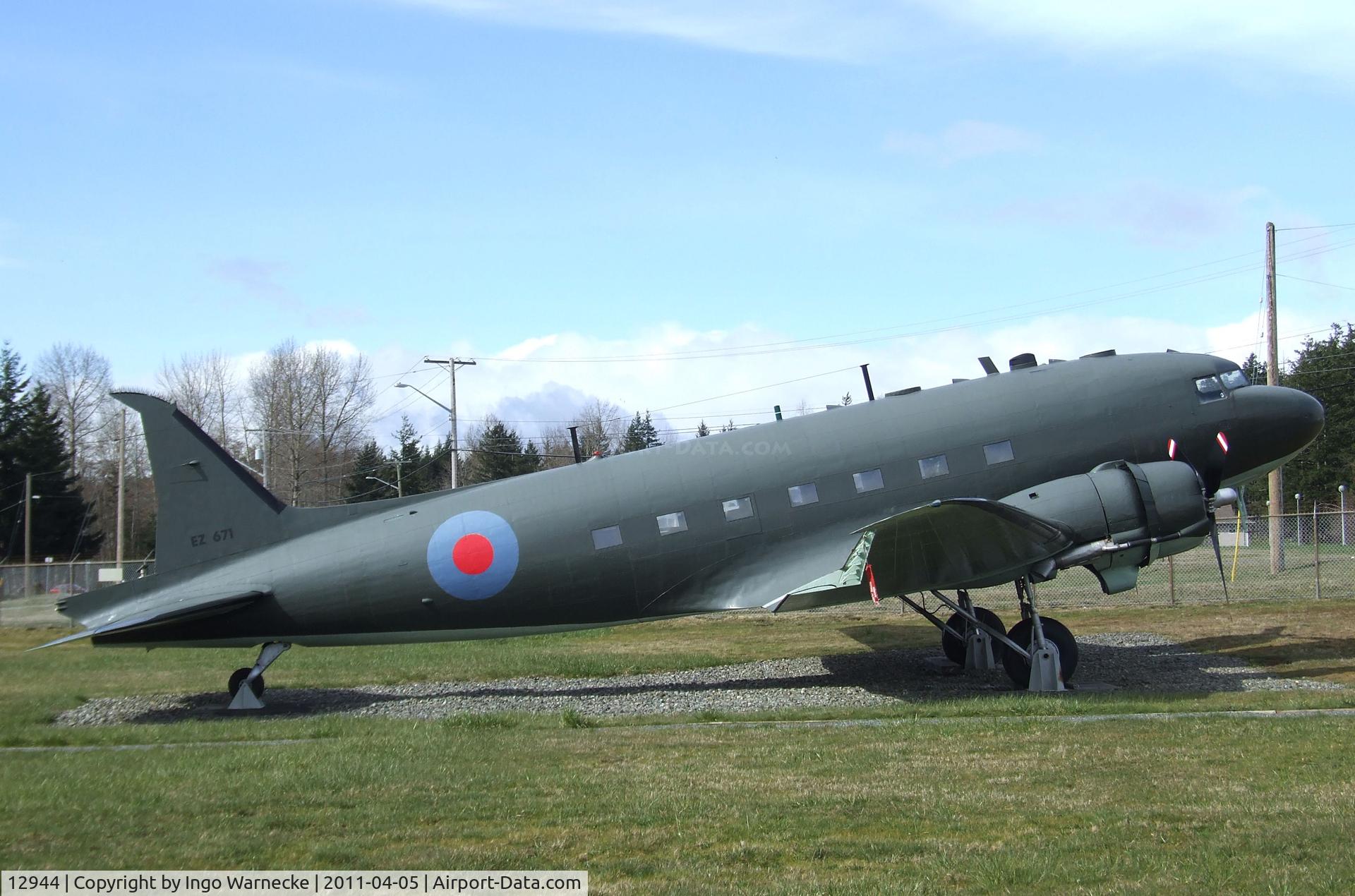 12944, 1942 Douglas CC-129 Dakota 3 C/N 12256, Douglas CC-129 Dakota 3 (C-47A), now painted as EZ671. at Comox Air Force Museum, CFB Comox
