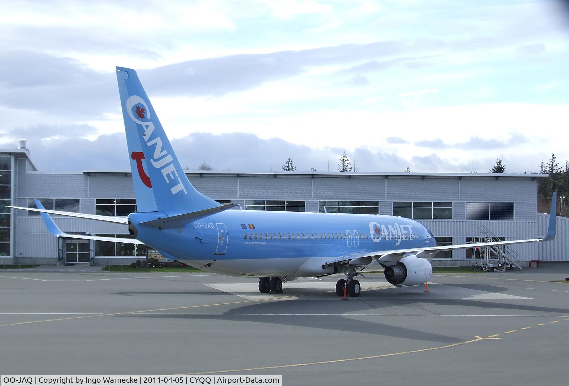 OO-JAQ, 2009 Boeing 737-8K5 C/N 35148, Boeing 737-8K5 of CANJET at Comox Airport