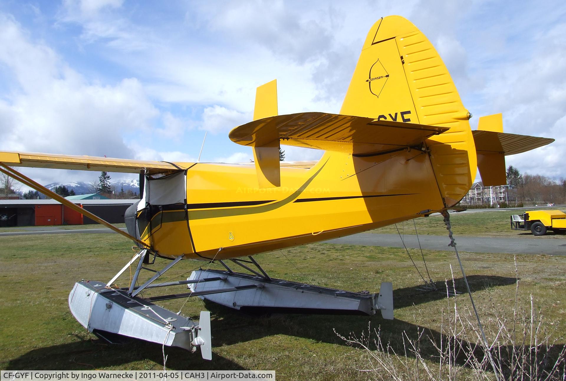 CF-GYF, 1947 Stinson 108-2 Voyager C/N 108-2911, Stinson 108-2 