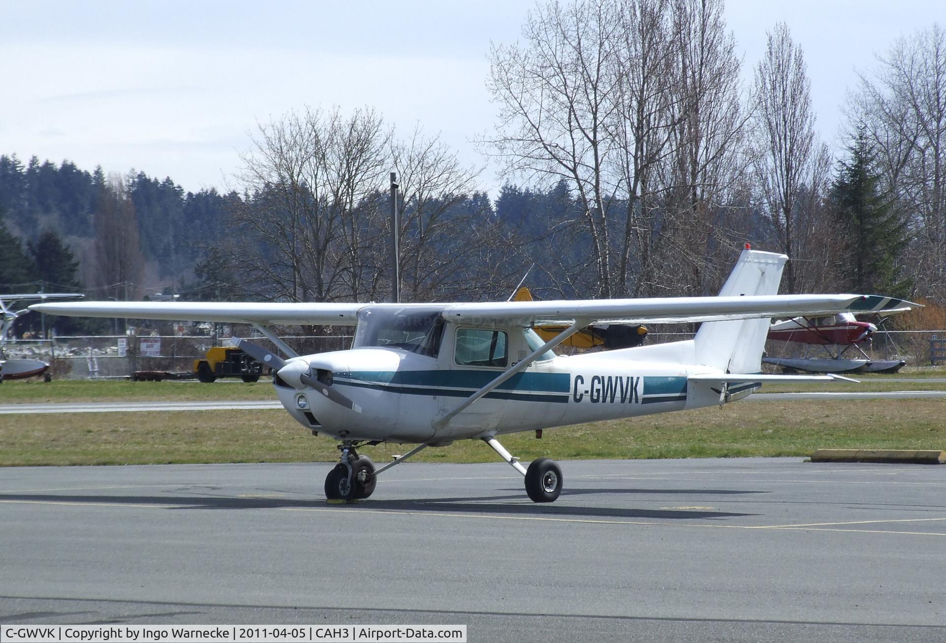 C-GWVK, 1974 Cessna 150L C/N 15075630, Cessna 150L at Courtenay Airpark, Courtenay BC